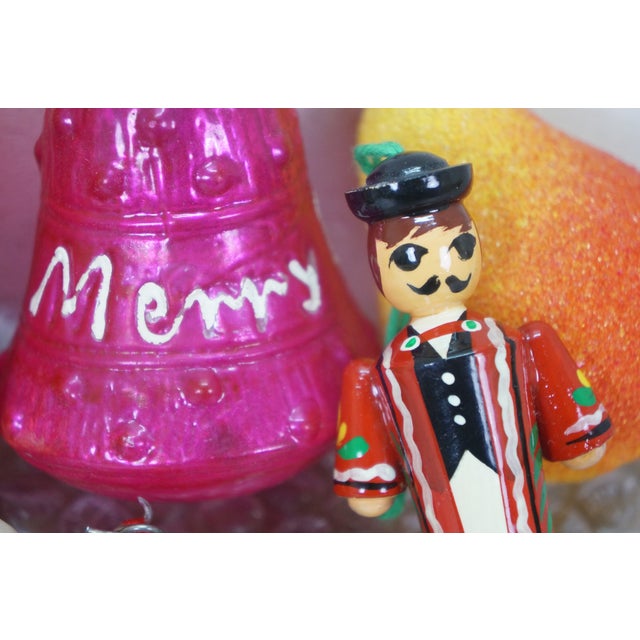 Mid 20th Century Lot of 46 Vintage & Antique Mercury Glass Christmas Tree Ornaments For Sale - Image 5 of 12