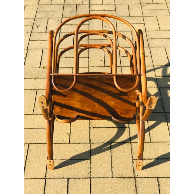 Wood Bentwood Magazine Rack from Thonet, 1880s For Sale - Image 7 of 8