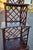20th Century Chinese Chippendale Pagoda-Style Rattan Bookcase Étagère Cabinet For Sale - Image 12 of 13