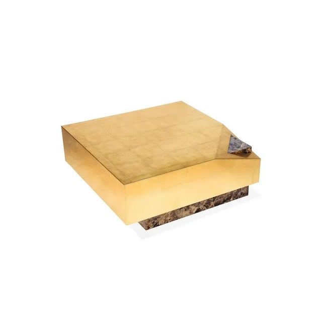 Vaz center table by Royal Stranger. Dimensions: 80 x 80 x 32 cm. Materials: Emperador Marble with polished finish with...