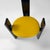 Wood Modern Italian Black Wood and Yellow Fabric Chairs Golem attributed to Vico Magistretti for Poggi, 1970s, Set of 2 For Sale - Image 7 of 18