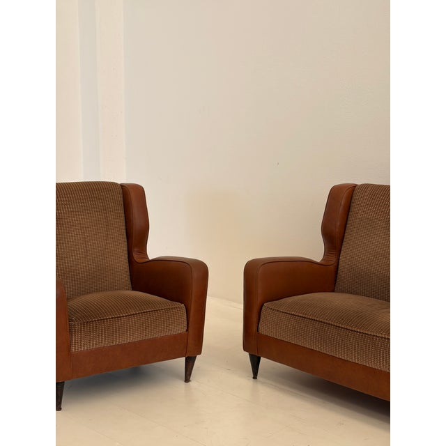 Armchairs and Sofa attributed to Paola Buffa, 1950s, Set of 5 For Sale - Image 16 of 18