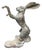 Vintage Boxing Garden Hare Cast Iron Statue For Sale In West Palm - Image 6 of 12