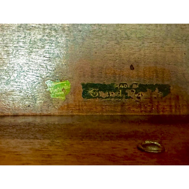 1940s Vintage Imperial Furniture Co. Side Table - Newly Refinished For Sale - Image 5 of 12