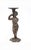 Italian Renaissance-Revival bronze candlesticks features female figures and cherubs with scrolling acanthus leaves....