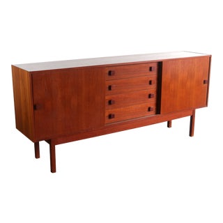 Danish Modern Domino Mobler Teak Credenza, Denmark For Sale