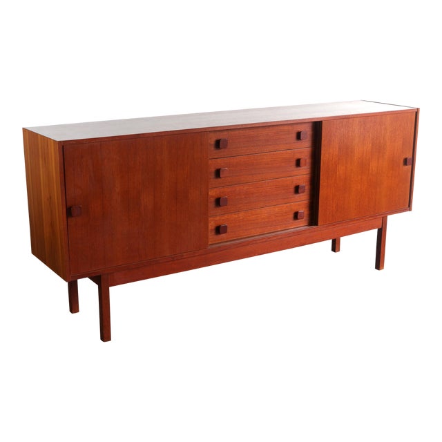 Danish Modern Domino Mobler Teak Credenza, Denmark For Sale