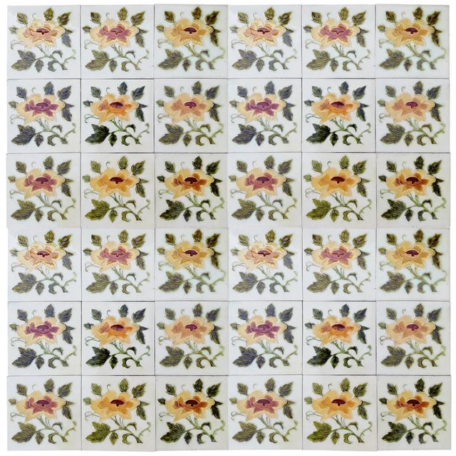 Art Nouveau Tile, 1930s For Sale - Image 3 of 10