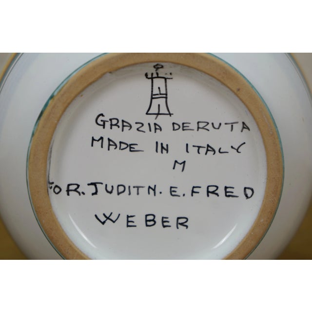 Ceramic Italian Deruta Raffaellesco Custom Made Porcelain Serpent Dragon Vase 8" For Sale - Image 7 of 12