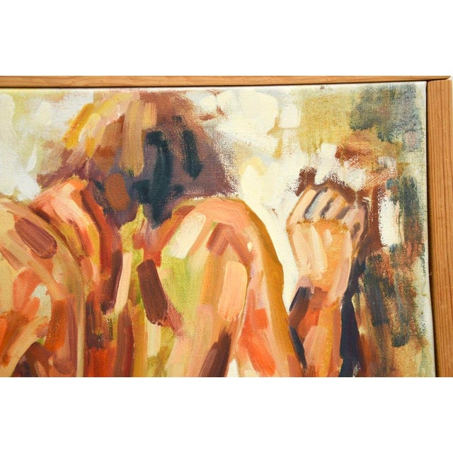 Josephine Tang, Nudes, 1970, Large Oil on Canvas For Sale - Image 4 of 9