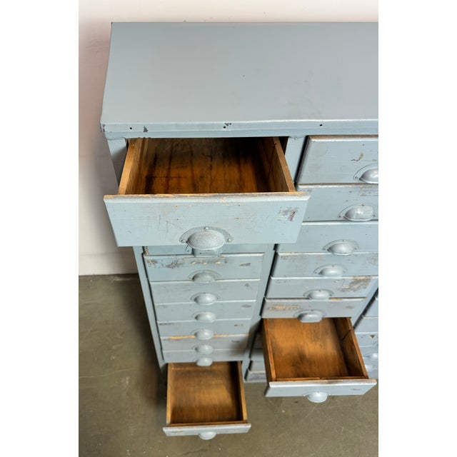 Industrial Grey Chest of Drawers, 1960s For Sale - Image 12 of 17