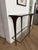 Mid-Century Wall-Mounted Console Table in Brass with Glass Shelf, 1960 For Sale - Image 6 of 7