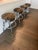 Late 20th Century Vintage Chrome Swivel Counter Stools in Tiger-Print Chenille, Set of 4 For Sale - Image 5 of 10