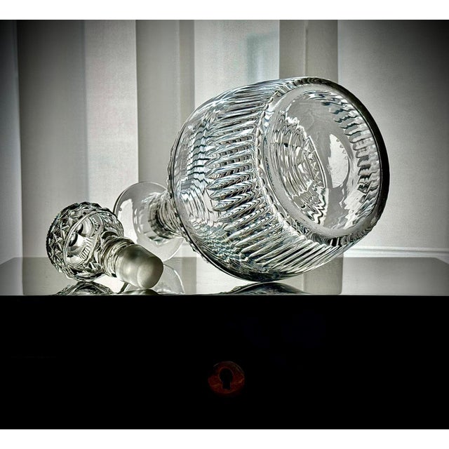English Georgian Cut Glass Decanter with Cut Glass Stopper, 1800-1835 For Sale - Image 14 of 18