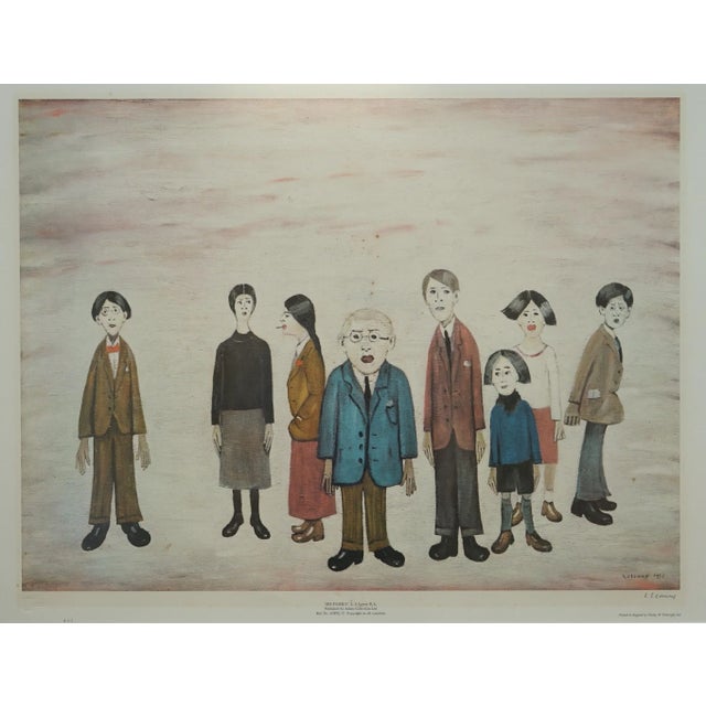 L.S. Lowry, His Family, 1972, Lithograph Print For Sale - Image 8 of 16