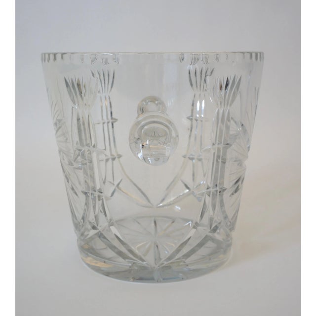 1970s Ice Bucket Lead Crystal Pressed Design 1970s For Sale - Image 5 of 13