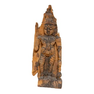 18th Century Carved Indian Statue For Sale