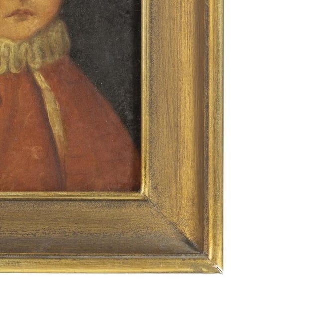 European School Artist, Portrait, 19th Century, Oil Painting on Canvas For Sale - Image 5 of 6