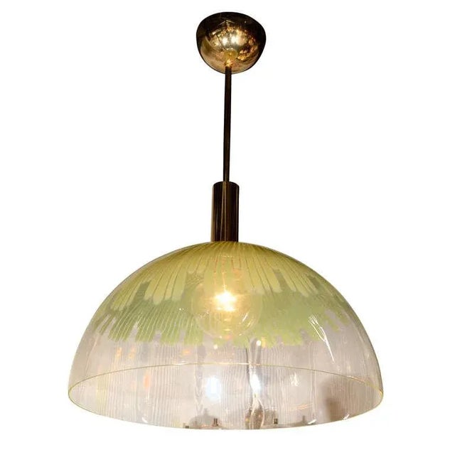 Venini Large Glass Dome Pendant Light by Ludovico Diaz De Santillana For Sale - Image 9 of 9