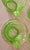 Early 20th Century Uranium Glass 4 Transparent Green Tea Cups With Gold Rim For Sale - Image 12 of 16
