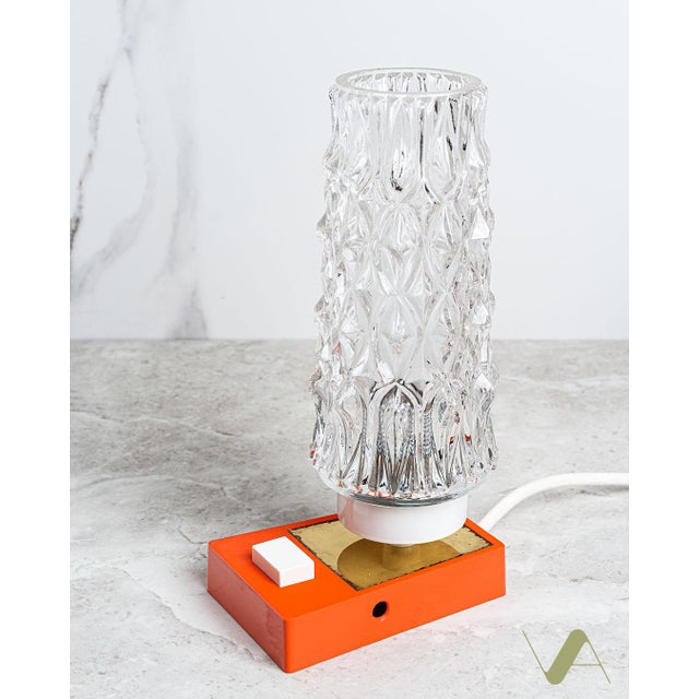 Bedside Lamps with Glass Shade by Richard Essig, 1970s, Set of 2 For Sale - Image 10 of 12