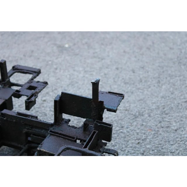 Black Large Brutalist Metal Sculpture by Marcello Fantoni, Italy, 1960s For Sale - Image 8 of 18