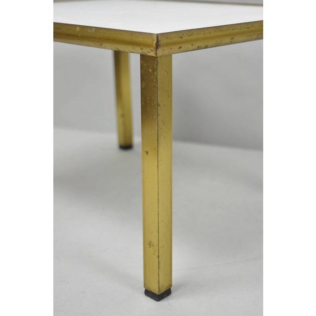 Vintage Italian Mid Century Modern Small 15" Bronze Brass Pedestal Display Stand For Sale - Image 9 of 15