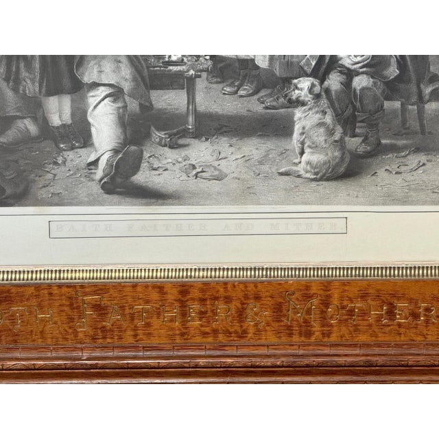 Thomas Faed, “Baith Faither and Mither” Aesthetic Movement Frame, Circa 1875 For Sale - Image 11 of 14