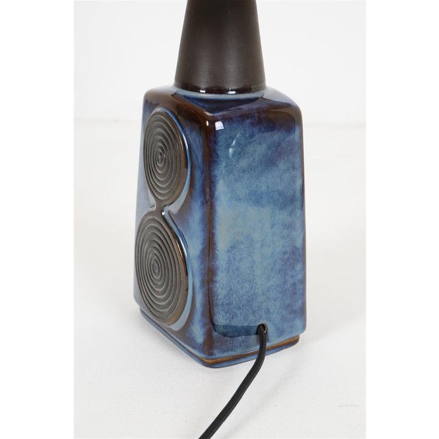 Mid-Century Danish Modern Ceramic Table Lamp by Einar Johansen for Søholm, 1960s For Sale - Image 9 of 17