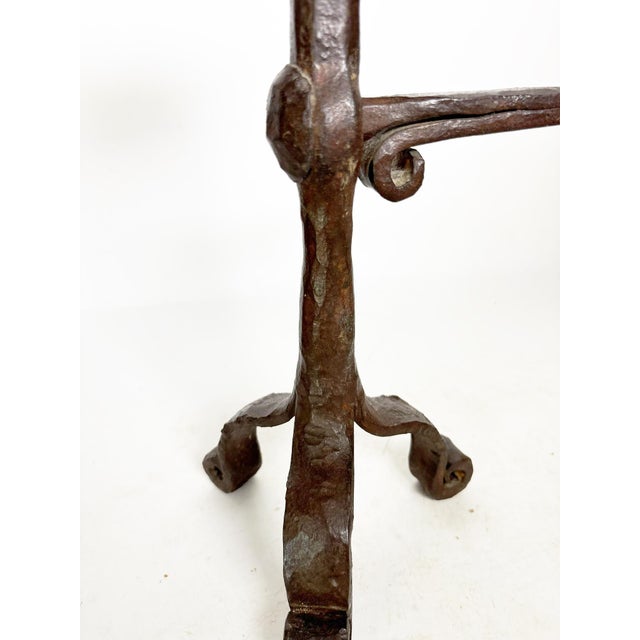 Metal French Workshop Cast Iron Candlestick, 1950s For Sale - Image 7 of 11