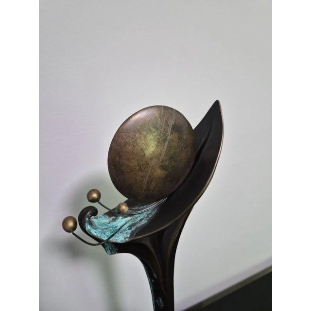 Heidi Hornberger "Integration" Bronze on Marble Sculpture For Sale - Image 11 of 14