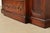 Baker Furniture Style Georgian Flame Mahogany Breakfront Bookcase Cabinet With Drop Front Secretary Desk For Sale - Image 12 of 16