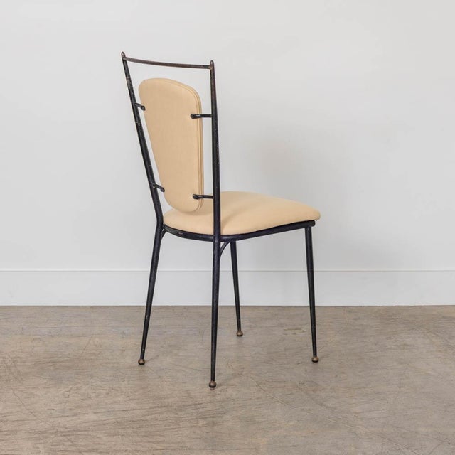 1940s French Iron Dining Chairs, Set of 4 For Sale - Image 9 of 14