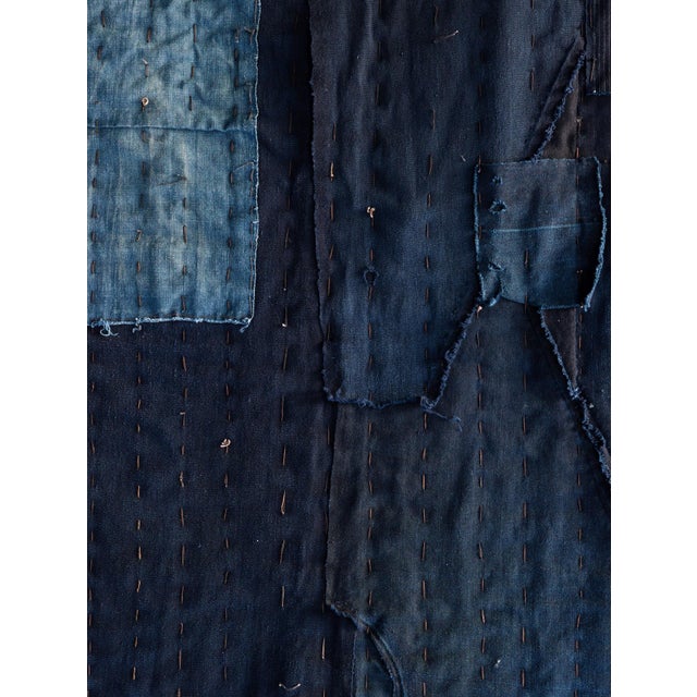 Japanese Antique Rag "Boro" 1800s-1860s / Abstract Art Wabi Sabi For Sale - Image 9 of 15