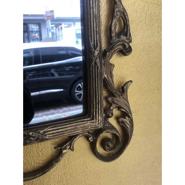 20th Century Baroque Mirror in Brass, Italy For Sale - Image 14 of 18