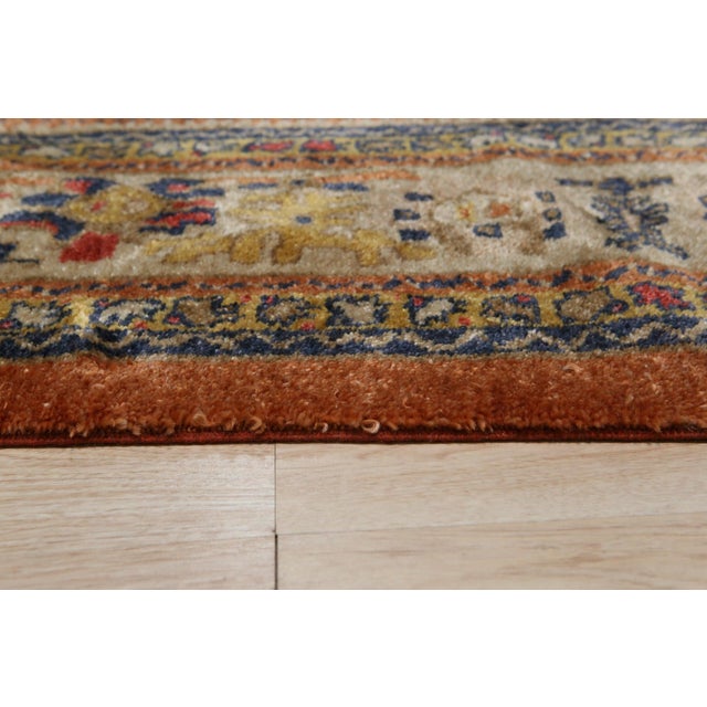 Hand-knotted in luxurious mohair, this 9 x 12 Oushak rug carpet is a refined selection from our contemporary room-size rug...