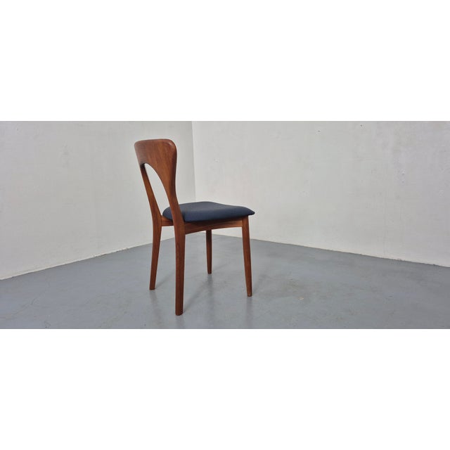 Blue Teak Peter Chair by Niels Koefoed for Hornslet Møbelfabrik, Denmark, 1970s For Sale - Image 8 of 18