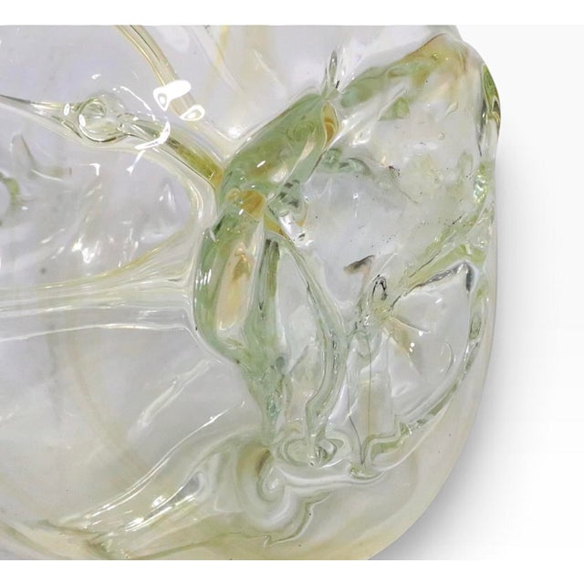 Art Glass Witch's Ball by Peter Bramhall C. 1976 For Sale - Image 11 of 13