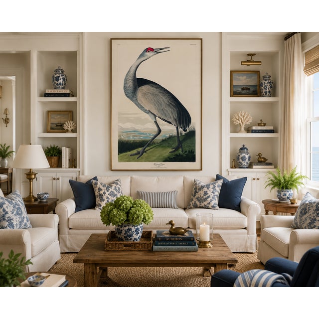 Not Yet Made - Made To Order Whooping Crane, Vintage Art Print Reproduction From Birds of America by John James Audubon, 16" X 24" For Sale - Image 5 of 8