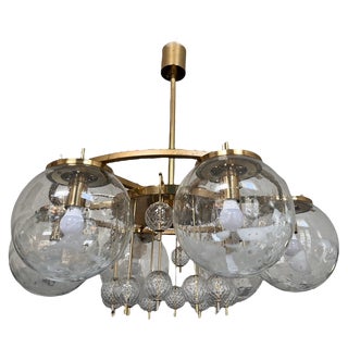 Vintage Chandelier by Kamenicky Šenov, Czechoslovakia, 1970s For Sale