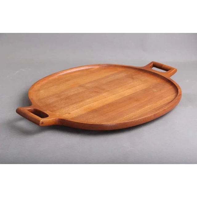 Jens Quistgaard Large Teak Serving Tray by Jens H. Quistgaard for Dansk Design, 1960s For Sale - Image 4 of 10