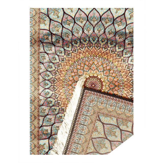 Traditional Pasargad DC Exquisite Design Paris Palace Fine Power Loom V.Silk Rug For Sale - Image 3 of 3