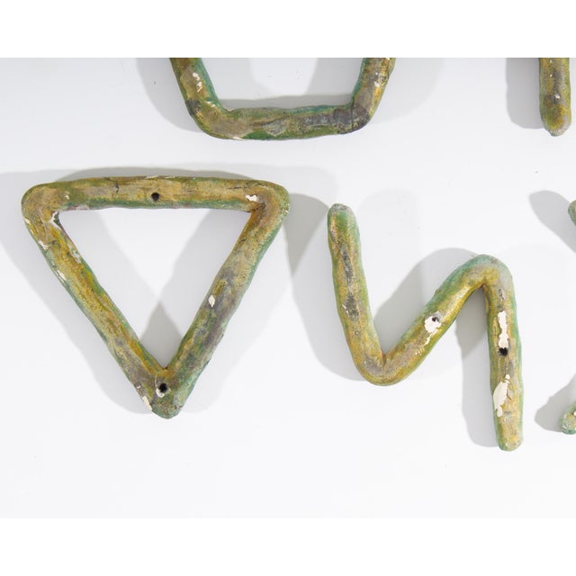 1991 “Essential Equation” Abstract Ceramic Wall Sculptures Ana England For Sale In Indianapolis - Image 6 of 10