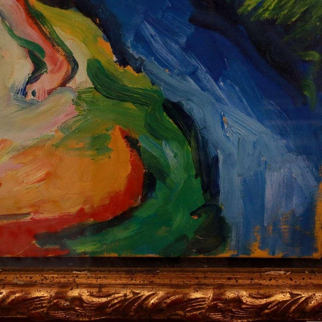 Mimmo Germana, Figurative Composition, Oil on Canvas, Framed For Sale - Image 5 of 18