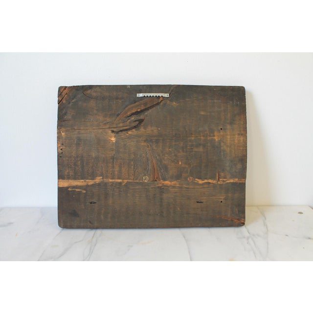 Wood Vintage Hand Carved Wood Duck Wall Hanging For Sale - Image 7 of 8