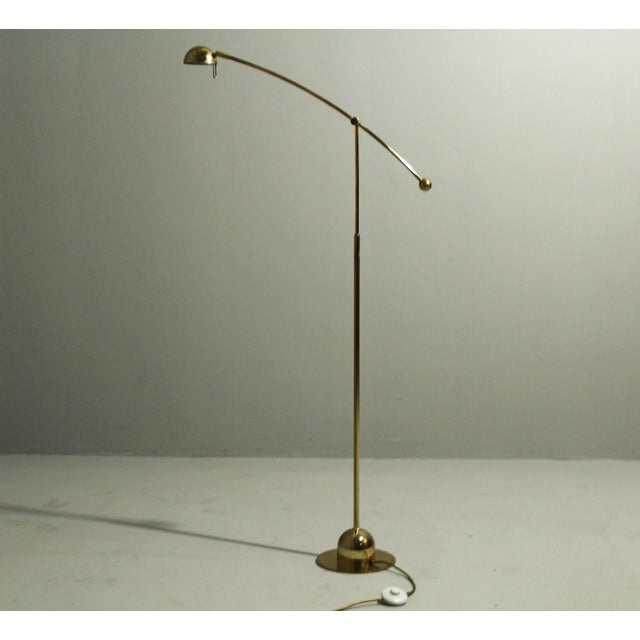 Brass Floor Lamp from Massive, Belgium, 1980s For Sale - Image 6 of 15