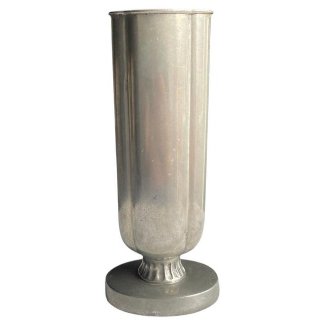 Swedish Art Deco Pewter Vase from Gab, 1939 For Sale - Image 11 of 11