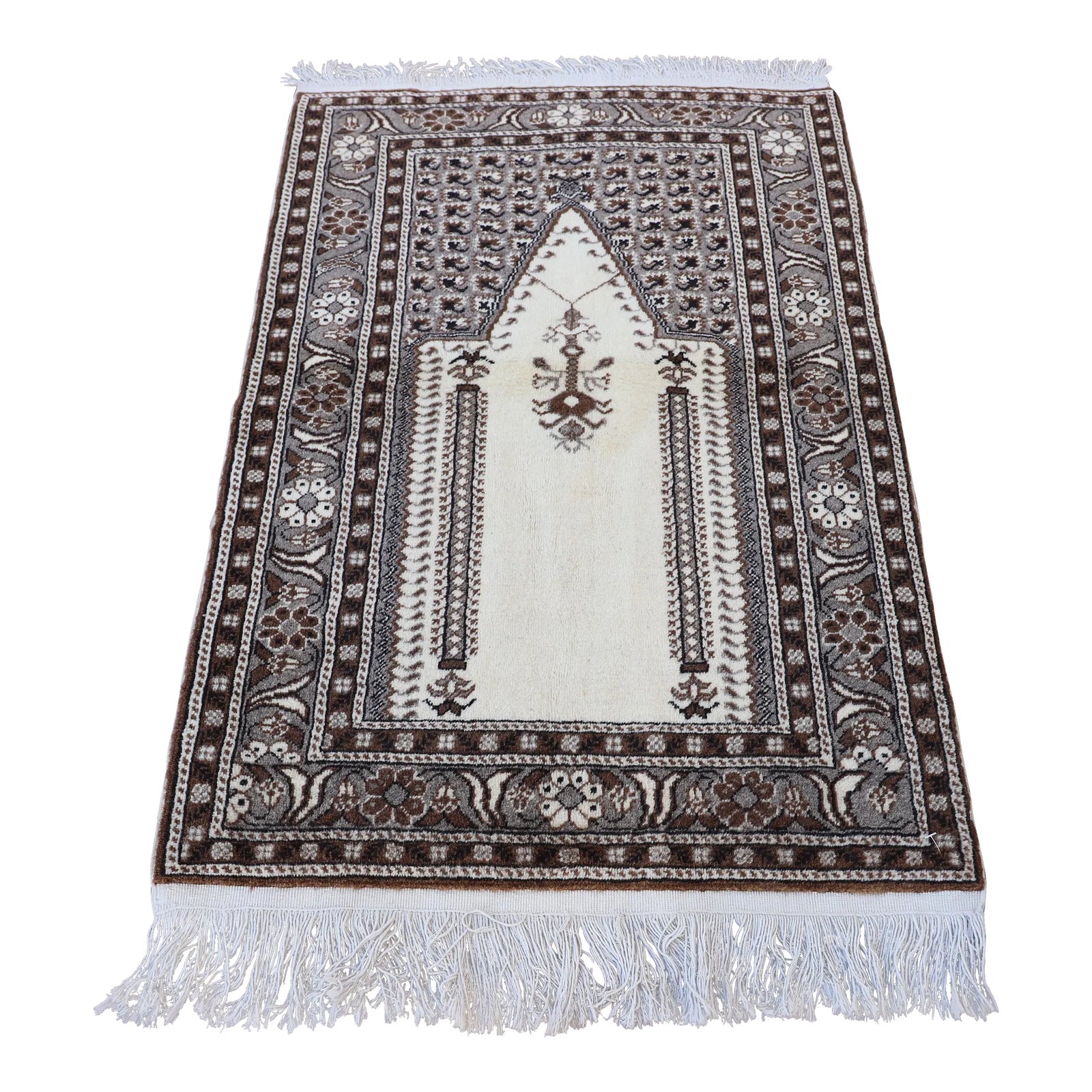 1970s Islamic Cream Prayer Rug | Chairish