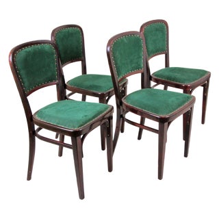 Art Nouveau Dining Chairs by Marcel Bomber for Thonet, Austria, 1910s, Set of 4 For Sale