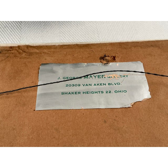 Mid 20th Century Framed Silk Engraving of Nuremberg After Ernst Geissendorfer - Set of 2 For Sale - Image 9 of 12